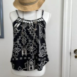 Billa Bong Geometric tank top with adjustable straps